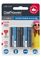 GoPower С / LR14 Super POWER Alkaline Щелочной элемент питания 1.5V BL2