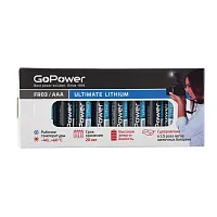 Батарейка GoPower FR03 AAA BOX10 Lithium 1.5V